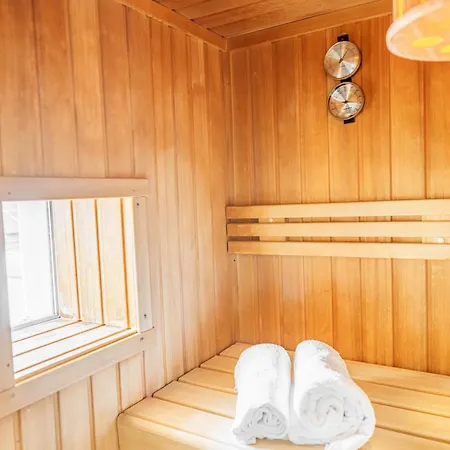 Penthouse Mit Whirlpool, Sauna, Dachterrasse Und Schwedenofen, Air-condition ホテル