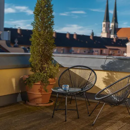 Hotell Penthouse Mit Whirlpool, Sauna, Dachterrasse Und Schwedenofen, Air-condition *