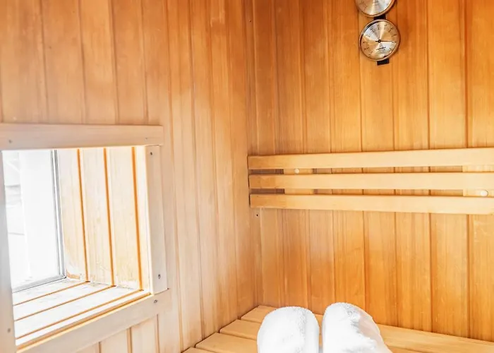 Penthouse Mit Whirlpool, Sauna, Dachterrasse Und Schwedenofen, Air-condition 호텔