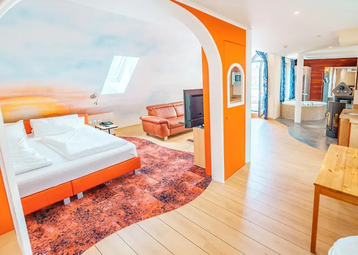 호텔 Penthouse Mit Whirlpool, Sauna, Dachterrasse Und Schwedenofen, Air-condition