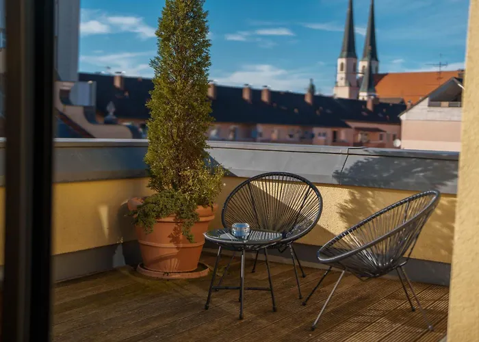 호텔 Penthouse Mit Whirlpool, Sauna, Dachterrasse Und Schwedenofen, Air-condition *